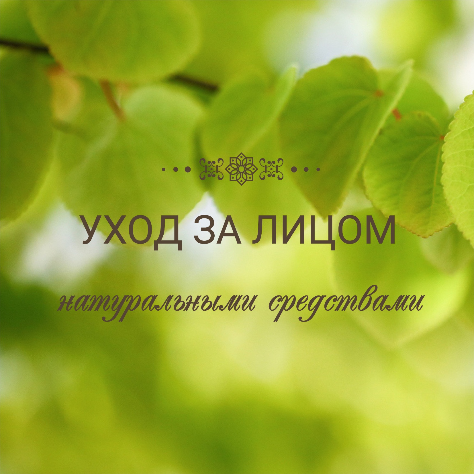 Уход за лицом натуральными средствами