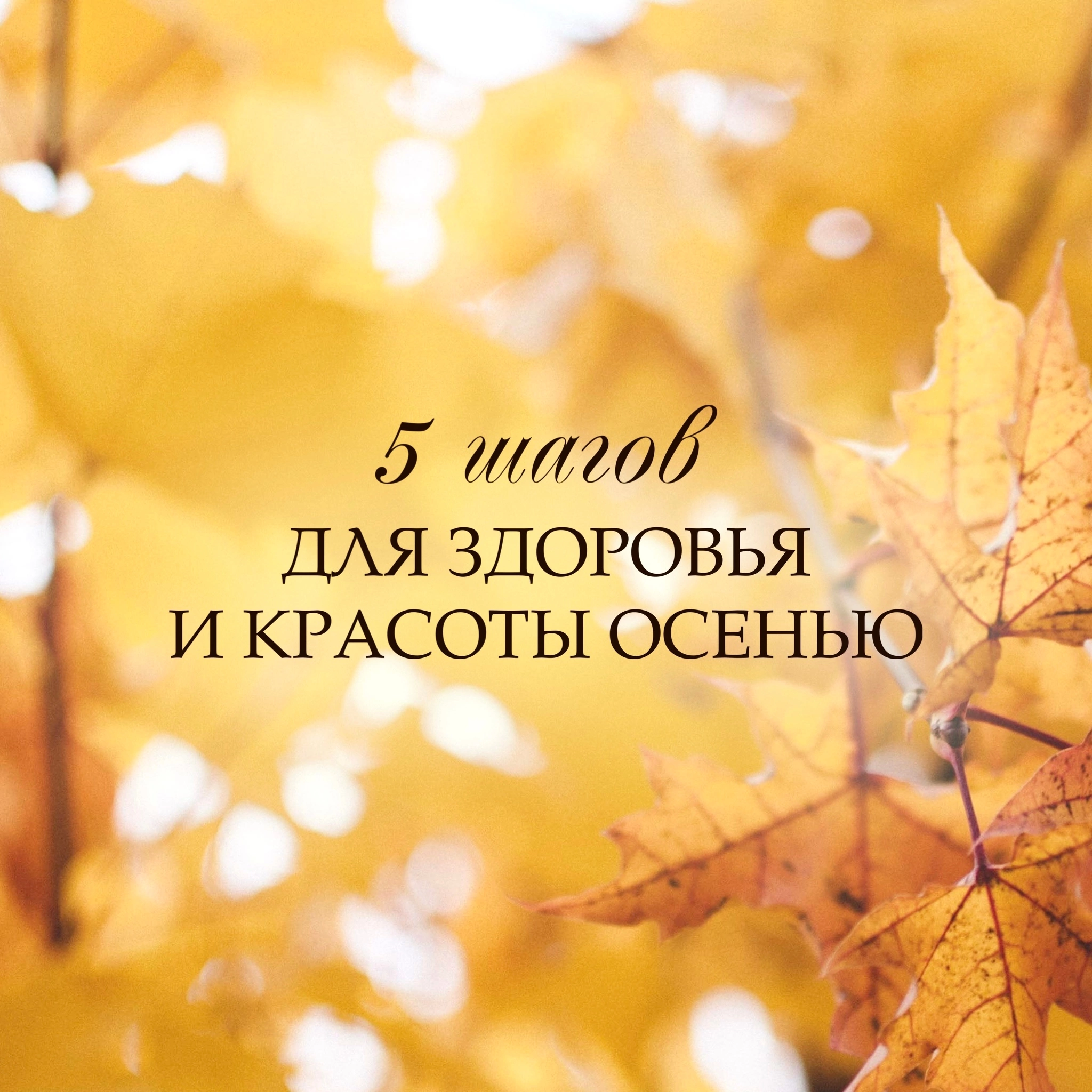 ОСЕННИЙ УХОД